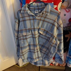 Ford Blue and Brown Plaid Shirt